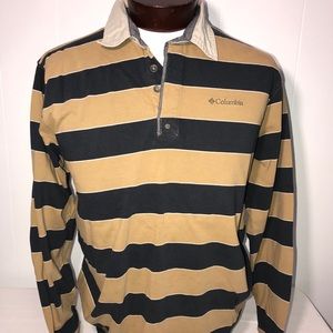 Columbia Mens Large Omni Shield Long Sleeve Polo